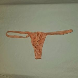 Peach Muscleskins Men's Thong Swimsuit - Large